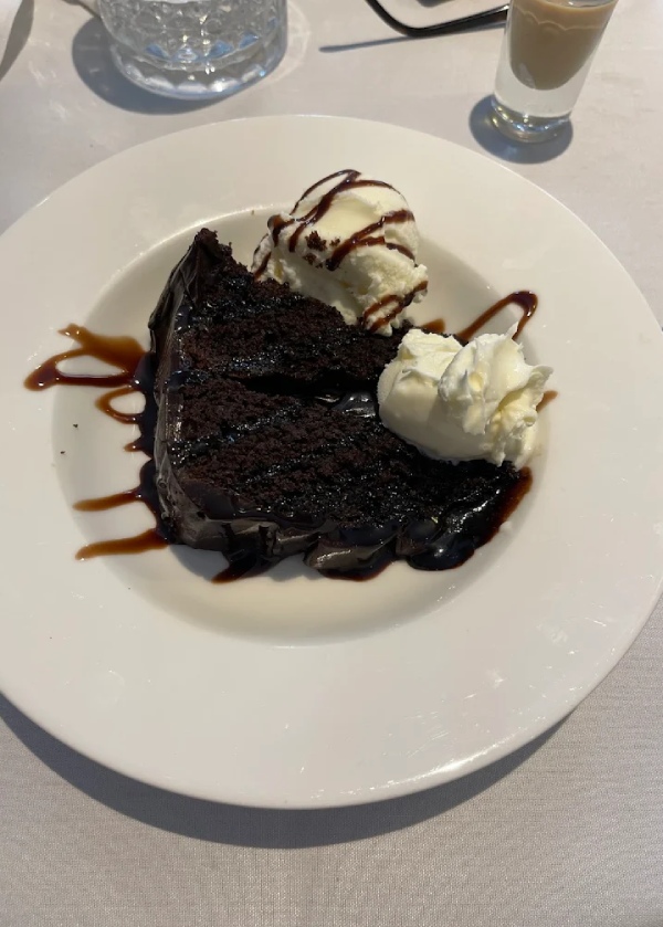 Bar Aldo’s Chocolate Cake in Alloa.